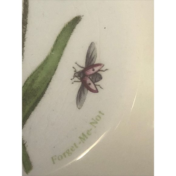 Portmeirion Botanic Garden Forget Me Not Rim Cereal Oatmeal Bowl Made In England - Picture 12 of 12
